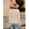 imageZeagoo Sweaters for Women 2024 Knit Trendy Long Sleeve Lightweight Slim Fit Pullover Cutout Tops SXXLCoffee