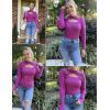 imageZeagoo Sweaters for Women 2024 Knit Trendy Long Sleeve Lightweight Slim Fit Pullover Cutout Tops SXXLPurple