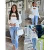 imageZeagoo Sweaters for Women 2024 Knit Trendy Long Sleeve Lightweight Slim Fit Pullover Cutout Tops SXXLWhite