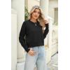 imageZeagoo Womens 2024 Fall Crewneck Cropped Sweater Cozy Long Sleeve Ribbed Knit Pullover Dropped Shoulders Trendy Jumper TopsBlack