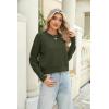 imageZeagoo Womens 2024 Fall Crewneck Cropped Sweater Cozy Long Sleeve Ribbed Knit Pullover Dropped Shoulders Trendy Jumper TopsGreen