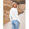 imageZeagoo Womens 2025 Fall Crewneck Cropped Sweater Trendy Long Sleeve Ribbed Knit Pullover Jumper TopsAwhite