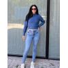 imageZeagoo Womens 2025 Fall Crewneck Cropped Sweater Trendy Long Sleeve Ribbed Knit Pullover Jumper TopsBlue