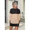 imageZeagoo Womens 2025 Fall Sweaters Casual Long Sleeve Ribbed Knit Pullover V Neck Lightweight Crochet Pullover Sweater TopColorblock Pat1