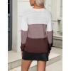 imageZeagoo Womens 2025 Fall Sweaters Casual Long Sleeve Ribbed Knit Pullover V Neck Lightweight Crochet Pullover Sweater TopMulticolored
