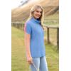 imageZeagoo Womens 2025 Fashion Turtleneck Sweaters Color Block Cozy Long Sleeve Casual Knit Pullover Oversized Loose Jumper TopsBlue