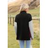 imageZeagoo Womens 2025 Fashion Turtleneck Sweaters Color Block Cozy Long Sleeve Casual Knit Pullover Oversized Loose Jumper TopsBrickred