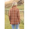 imageZeagoo Womens 2025 Fashion Turtleneck Sweaters Color Block Cozy Long Sleeve Casual Knit Pullover Oversized Loose Jumper TopsBrown Checkered
