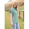 imageZeagoo Womens 2025 Fashion Turtleneck Sweaters Color Block Cozy Long Sleeve Casual Knit Pullover Oversized Loose Jumper TopsGreen