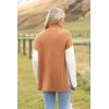 imageZeagoo Womens 2025 Fashion Turtleneck Sweaters Color Block Cozy Long Sleeve Casual Knit Pullover Oversized Loose Jumper TopsKhaki