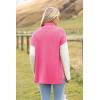 imageZeagoo Womens 2025 Fashion Turtleneck Sweaters Color Block Cozy Long Sleeve Casual Knit Pullover Oversized Loose Jumper TopsPink