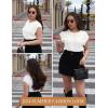 imageZeagoo Womens Cap Sleeve Sweater Vest Crew Neck Sleeveless Casual Knit Tops 2024 Summer Clothes SXXLWhite