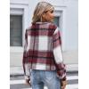 imageZeagoo Flannels for Women Cropped Shacket Jacket Fashion Plaid Button Down Shirt 2025 Fall Coat TopsYdl3