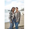 imageZeagoo Flannels for Women Cropped Shacket Jacket Fashion Plaid Button Down Shirt 2025 Fall Coat TopsYdl4