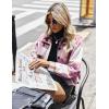 imageZeagoo Flannels for Women Cropped Shacket Jacket Fashion Plaid Button Down Shirt 2025 Fall Coat TopsYdl5