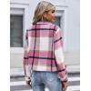 imageZeagoo Flannels for Women Cropped Shacket Jacket Fashion Plaid Button Down Shirt 2025 Fall Coat TopsYdl5