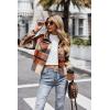 imageZeagoo Flannels for Women Cropped Shacket Jacket Fashion Plaid Button Down Shirt 2025 Fall Coat TopsYdl8
