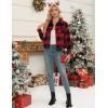 imageZeagoo Flannels for Women Cropped Shacket Jacket Fashion Plaid Button Down Shirt 2025 Fall Coat TopsZgw18
