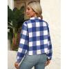 imageZeagoo Flannels for Women Cropped Shacket Jacket Fashion Plaid Button Down Shirt 2025 Fall Coat TopsZgw180