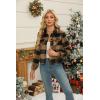imageZeagoo Flannels for Women Cropped Shacket Jacket Fashion Plaid Button Down Shirt 2025 Fall Coat TopsZgw23