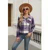 imageZeagoo Flannels for Women Cropped Shacket Jacket Fashion Plaid Button Down Shirt 2025 Fall Coat TopsZgz663