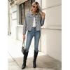 imageZeagoo Flannels for Women Cropped Shacket Jacket Fashion Plaid Button Down Shirt 2025 Fall Coat TopsZjh275