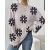 imageZeagoo Sweaters for Women 2025 Fashion Trendy Long Sleeve Turtleneck Pullover Lantern Knit Sweater TopsApricotflower