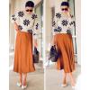 imageZeagoo Sweaters for Women 2025 Fashion Trendy Long Sleeve Turtleneck Pullover Lantern Knit Sweater TopsApricotflower