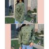 imageZeagoo Sweaters for Women 2025 Fashion Trendy Long Sleeve Turtleneck Pullover Lantern Knit Sweater TopsGreen Polka Dot