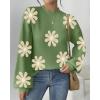 imageZeagoo Sweaters for Women 2025 Fashion Trendy Long Sleeve Turtleneck Pullover Lantern Knit Sweater TopsGreenflower