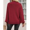 imageZeagoo Sweaters for Women 2025 Fashion Trendy Long Sleeve Turtleneck Pullover Lantern Knit Sweater TopsSd19