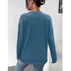 imageZeagoo Sweaters for Women Fall Outfits Trendy 2024 Long Sleeve Crew Neck Knit Pullover Sweater TopsBsolid Blue Long Sleeve