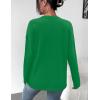 imageZeagoo Sweaters for Women Fall Outfits Trendy 2024 Long Sleeve Crew Neck Knit Pullover Sweater TopsBsolid Green Long Sleeve