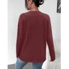 imageZeagoo Sweaters for Women Fall Outfits Trendy 2024 Long Sleeve Crew Neck Knit Pullover Sweater TopsBsolid Red Long Sleeve