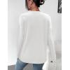 imageZeagoo Sweaters for Women Fall Outfits Trendy 2024 Long Sleeve Crew Neck Knit Pullover Sweater TopsBsolid White Long Sleeve