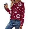 imageZeagoo Sweaters for Women Fall Outfits Trendy 2024 Long Sleeve Crew Neck Knit Pullover Sweater TopsChristmas Wine