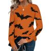 imageZeagoo Sweaters for Women Fall Outfits Trendy 2024 Long Sleeve Crew Neck Knit Pullover Sweater TopsHalloween