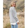 imageZeagoo Women 2024 Winter Oversized Sweater Crew Neck Long Sleeve Color Block Pullover Rib Knit Blouse Tops XS2XLBlack
