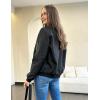 imageZeagoo Womens Bomber Jacket Casual Coat Zip Up Outerwear Windbreaker with Pockets SXXLBlack