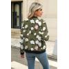 imageZeagoo Womens Bomber Jacket Casual Coat Zip Up Outerwear Windbreaker with Pockets SXXLFlower 2