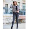 imageZeagoo Womens Bomber Jacket Casual Coat Zip Up Outerwear Windbreaker with Pockets SXXLGrey