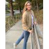 imageZeagoo Womens Bomber Jacket Casual Coat Zip Up Outerwear Windbreaker with Pockets SXXLZkhaki
