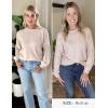 imageZeagoo Womens Sweaters 2024 Long Sleeve Crew Neck Lightweight Pullover Knitted Fall Fashion TopsApricot