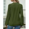 imageZeagoo Womens Sweaters 2024 Long Sleeve Crew Neck Lightweight Pullover Knitted Fall Fashion TopsArmy Green