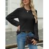 imageZeagoo Womens Sweaters 2024 Long Sleeve Crew Neck Lightweight Pullover Knitted Fall Fashion TopsBlack