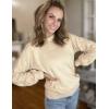 imageZeagoo Womens Sweaters 2024 Long Sleeve Crew Neck Lightweight Pullover Knitted Fall Fashion TopsLight Khaki