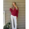 imageZeagoo Womens Sweaters 2024 Long Sleeve Crew Neck Lightweight Pullover Knitted Fall Fashion TopsRed