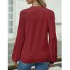imageZeagoo Womens Sweaters 2024 Long Sleeve Crew Neck Lightweight Pullover Knitted Fall Fashion TopsRed