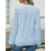 imageZeagoo Womens Sweaters 2024 Long Sleeve Crew Neck Lightweight Pullover Knitted Fall Fashion TopsSky Blue