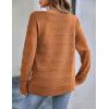 imageZeagoo Womens Sweaters Cute Long Sleeve Off The Shoulder Pullover Tops Hollow Out Crochet Dressy Casual OutfitsAbrown